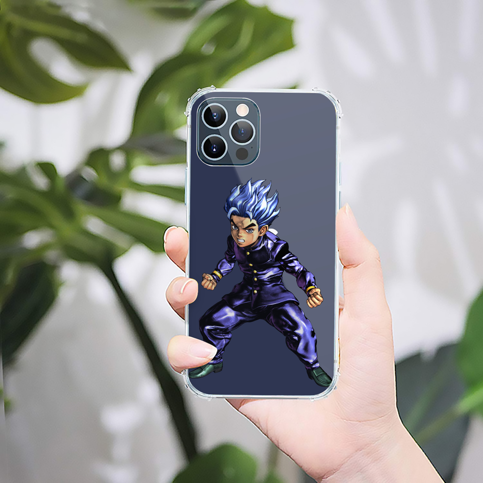 （画像用） ジョジョの奇妙な冒険 広瀨康一 JoJo's Bizarre Adventure Hirose Koichi 【iPhone 12シリーズ対応】透明スマホケース（クリアソフトケース）